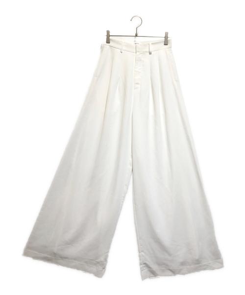 LIBJOIE（リブジョア）LIBJOIE (リブジョア) ワイドパンツ ホワイト サイズ:Ｍの古着・服飾アイテム