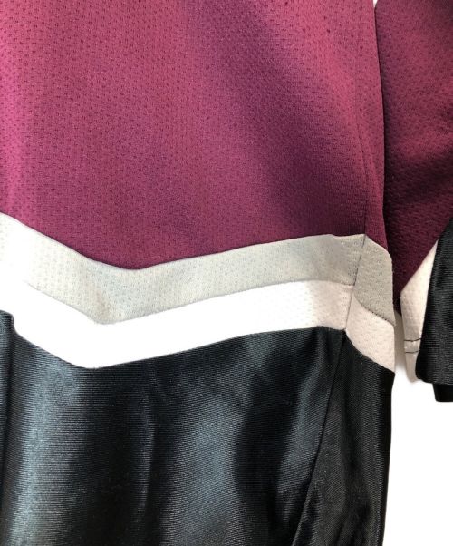 leather sport（レザースポーツ）LEATHER SPORT (レザースポーツ) COOKSVILLE PHANTOMS MHL ゲームシャツ ワインレッド サイズ:2XLの古着・服飾アイテム