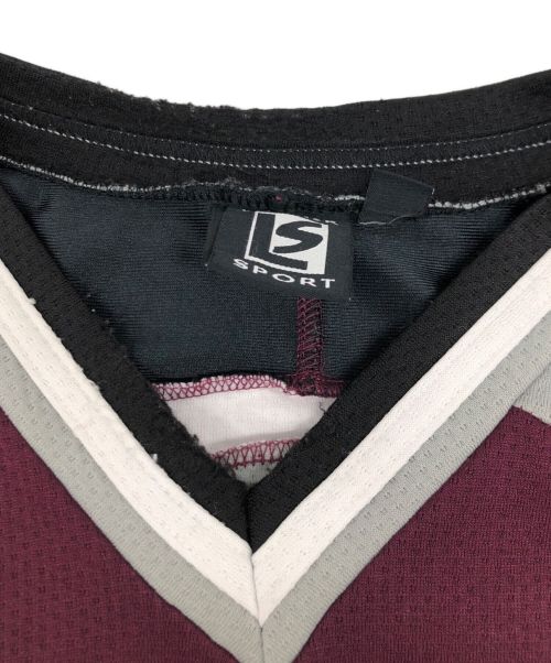 leather sport（レザースポーツ）LEATHER SPORT (レザースポーツ) COOKSVILLE PHANTOMS MHL ゲームシャツ ワインレッド サイズ:2XLの古着・服飾アイテム