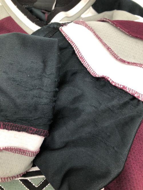 leather sport（レザースポーツ）LEATHER SPORT (レザースポーツ) COOKSVILLE PHANTOMS MHL ゲームシャツ ワインレッド サイズ:2XLの古着・服飾アイテム