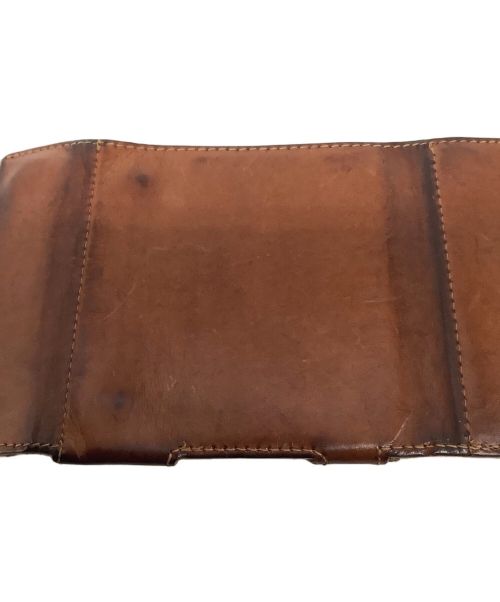 abrasus（アブラサス）abrAsus (アブラサス) 3つ折り財布 ブラウンの古着・服飾アイテム