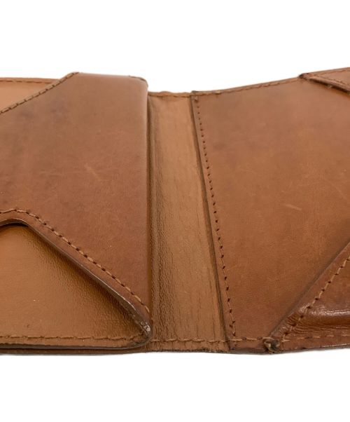 abrasus（アブラサス）abrAsus (アブラサス) 3つ折り財布 ブラウンの古着・服飾アイテム