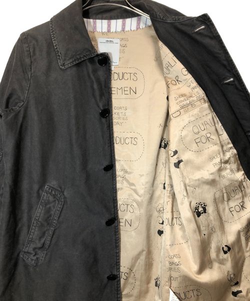 VISVIM（ビズビム）VISVIM (ビズビム) HERGE COAT DMGD CHINO グレー サイズ:1の古着・服飾アイテム