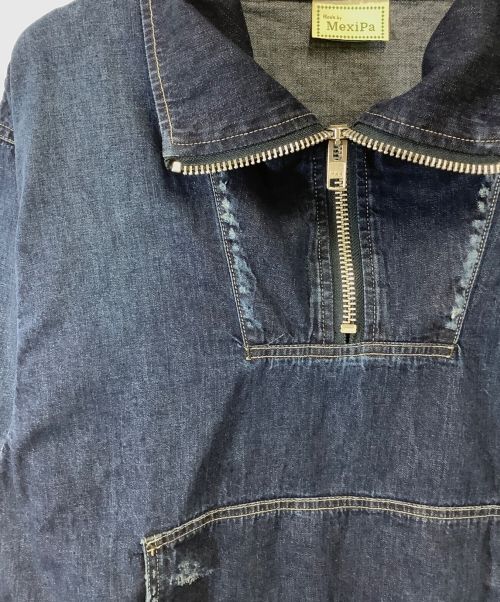 mexipa（メキパ）mexipa (メキパ) Selvage Denim ZIP Mexican Parker インディゴ サイズ:Sの古着・服飾アイテム