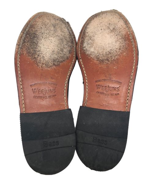 G.H.BASS&CO.（ジー・エイチ・バス・コー）G.H.BASS&CO. (ジー・エイチ・バス・コー) コインローファー ブラック×ホワイト サイズ:SIZE40の古着・服飾アイテム