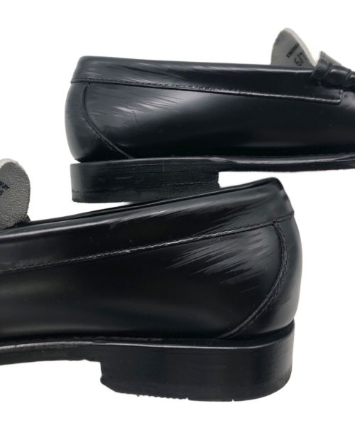 G.H.BASS&CO.（ジー・エイチ・バス・コー）G.H.BASS&CO. (ジー・エイチ・バス・コー) コインローファー ブラック×ホワイト サイズ:SIZE40の古着・服飾アイテム