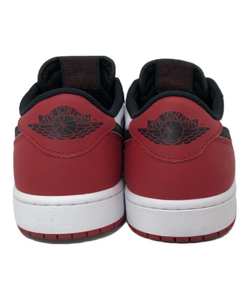 NIKE（ナイキ）NIKE (ナイキ) AIR JORDAN 1 LOW OG BLACK TOE ホワイト×ブラック×レッド サイズ:US10.5（28.5cm）の古着・服飾アイテム