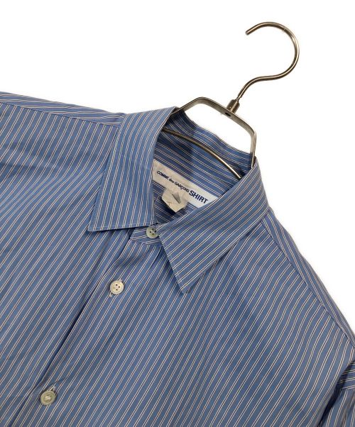 COMME des GARCONS（コムデギャルソン）COMME des GARCONS (コムデギャルソン) ストライプシャツ スカイブルー×ホワイト サイズ:Sの古着・服飾アイテム