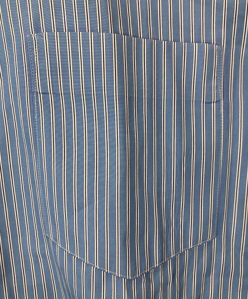 COMME des GARCONS（コムデギャルソン）COMME des GARCONS (コムデギャルソン) ストライプシャツ スカイブルー×ホワイト サイズ:Sの古着・服飾アイテム