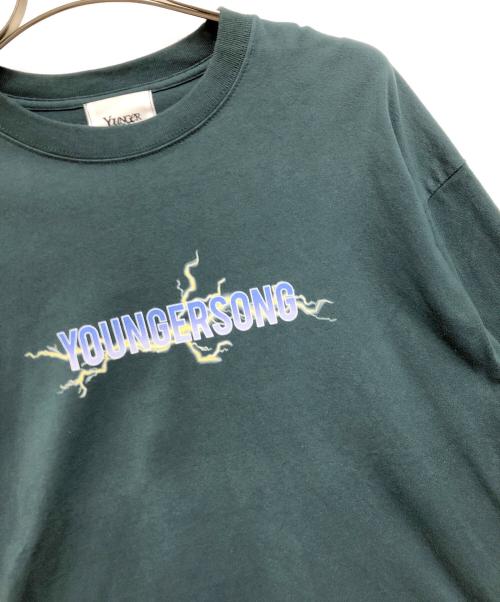 youngersong（ヤンガーソング）youngersong (ヤンガーソング) カットソー グリーン サイズ:ＳＩＺＥ　Ｌの古着・服飾アイテム