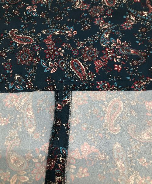 DEVEAUX（デヴォー）DEVEAUX (デヴォー) ペイズリー イージーパンツ ブラック サイズ:不明の古着・服飾アイテム