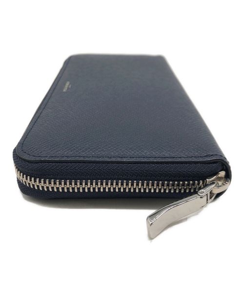 PELLE MORBIDA（ペッレモルビダ）PELLE MORBIDA (ペッレモルビダ) ラウンドジップウォレット ネイビーの古着・服飾アイテム