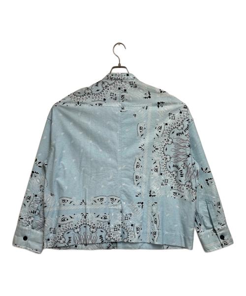 TAIN（タイン ダブルプッシュ）TAIN (タイン ダブルプッシュ) 総柄シャツ スカイブルー サイズ:SIZE Mの古着・服飾アイテム