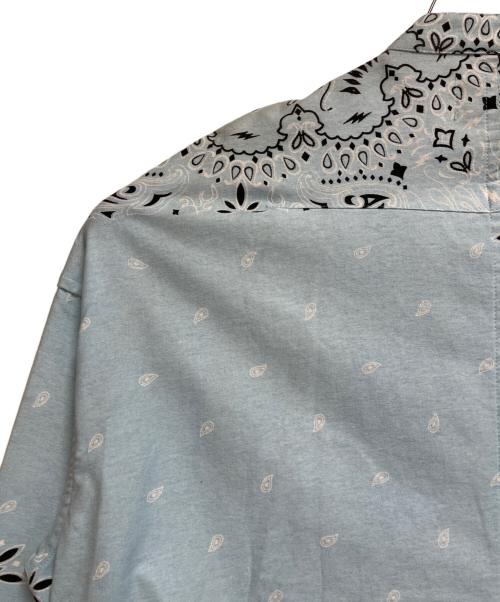 TAIN（タイン ダブルプッシュ）TAIN (タイン ダブルプッシュ) 総柄シャツ スカイブルー サイズ:SIZE Mの古着・服飾アイテム