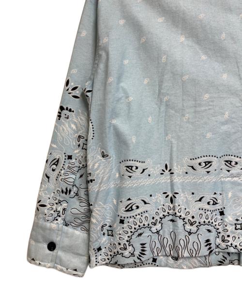 TAIN（タイン ダブルプッシュ）TAIN (タイン ダブルプッシュ) 総柄シャツ スカイブルー サイズ:SIZE Mの古着・服飾アイテム