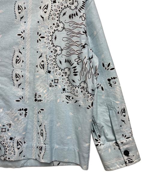 TAIN（タイン ダブルプッシュ）TAIN (タイン ダブルプッシュ) 総柄シャツ スカイブルー サイズ:SIZE Mの古着・服飾アイテム