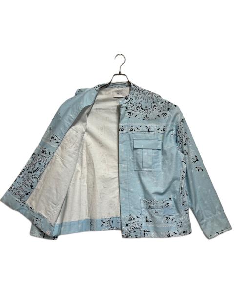 TAIN（タイン ダブルプッシュ）TAIN (タイン ダブルプッシュ) 総柄シャツ スカイブルー サイズ:SIZE Mの古着・服飾アイテム