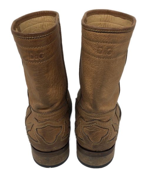 D&G（ディーアンドジー）D&G (ディーアンドジー) ストックブーツ ブラウン サイズ:SIZE 43の古着・服飾アイテム
