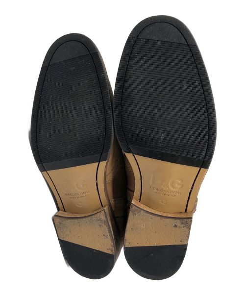 D&G（ディーアンドジー）D&G (ディーアンドジー) ストックブーツ ブラウン サイズ:SIZE 43の古着・服飾アイテム