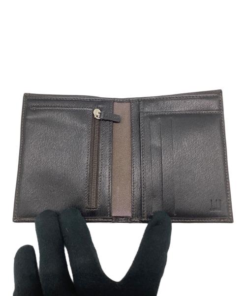 dunhill（ダンヒル）dunhill (ダンヒル) 2つ折り財布 グレー×ブラックの古着・服飾アイテム