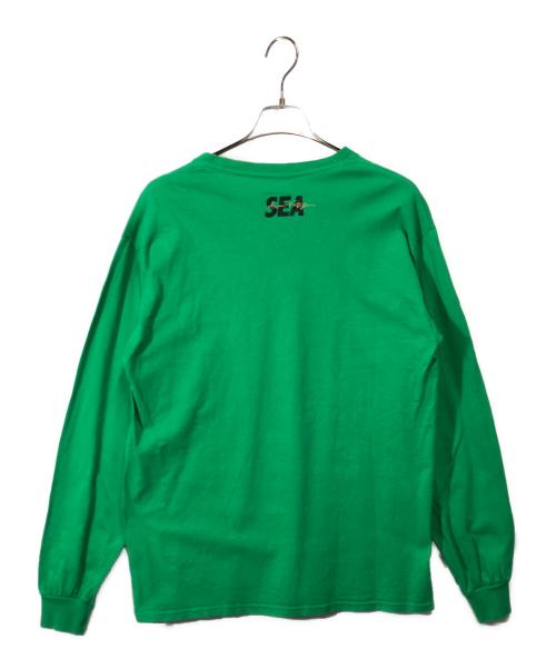 WIND AND SEA（ウィンダンシー）WIND AND SEA (ウィンダンシー) 長袖カットソー グリーン サイズ:ＳＩＺＥ　Ｍの古着・服飾アイテム
