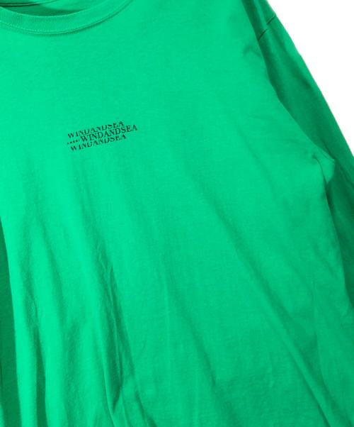 WIND AND SEA（ウィンダンシー）WIND AND SEA (ウィンダンシー) 長袖カットソー グリーン サイズ:ＳＩＺＥ　Ｍの古着・服飾アイテム
