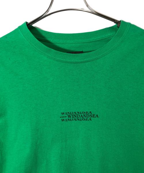 WIND AND SEA（ウィンダンシー）WIND AND SEA (ウィンダンシー) 長袖カットソー グリーン サイズ:ＳＩＺＥ　Ｍの古着・服飾アイテム