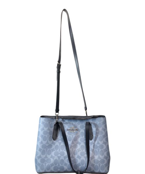 COACH（コーチ）COACH (コーチ) 2WAYバッグ スカイブルーの古着・服飾アイテム