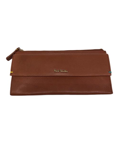 PAUL SMITH（ポールスミス）PAUL SMITH (ポールスミス) 長財布 ブラウンの古着・服飾アイテム