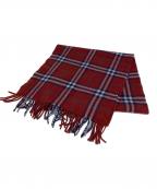 Burberry'sバーバリーズ）の古着「カシミヤマフラー」｜レッド