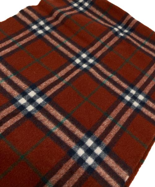 Burberry's（バーバリーズ）Burberry's (バーバリーズ) カシミヤマフラー レッドの古着・服飾アイテム