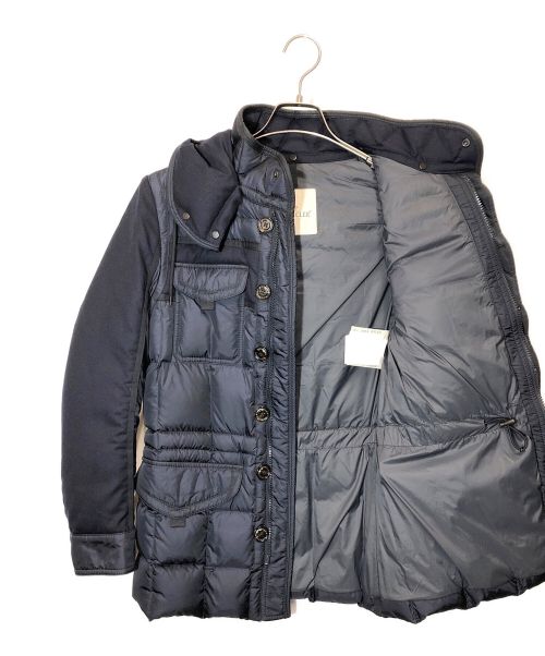 MONCLER（モンクレール）MONCLER (モンクレール) ダウンジャケット ブラック×ネイビーの古着・服飾アイテム