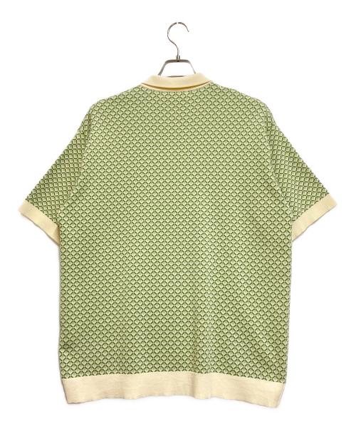 MONKEY TIME（モンキータイム）MONKEY TIME (モンキータイム) COTTON RETRO JACQUARD PL ベージュ×黄緑 サイズ:Lの古着・服飾アイテム