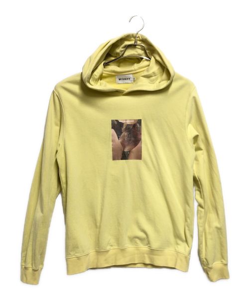 MISBIHV（ミスビヘイブ）MISBIHV (ミスビヘイブ) パーカー イエロー サイズ:ＳＩＺＥ　Ｌの古着・服飾アイテム