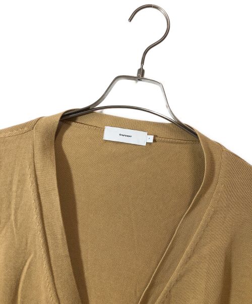 Graphpaper（グラフペーパー）Graphpaper (グラフペーパー) Suvin Cardigan ベージュ サイズ:SIZE Freeの古着・服飾アイテム