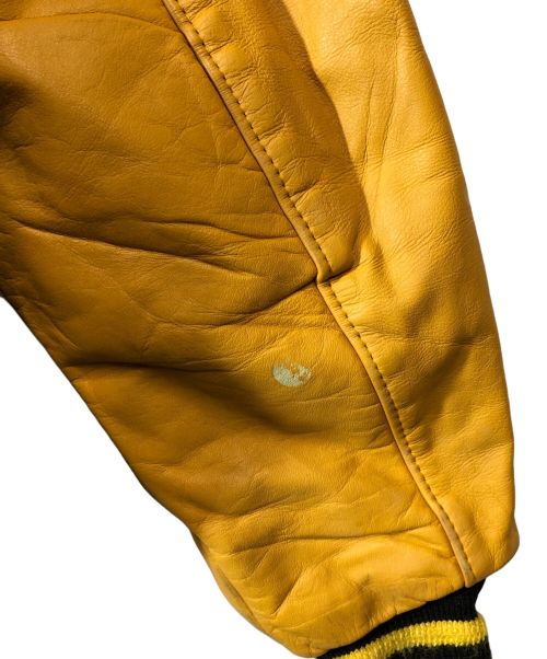 DeLong（デロング）DeLong (デロング) スタジャン ブラック×イエロー サイズ:SIZE40の古着・服飾アイテム