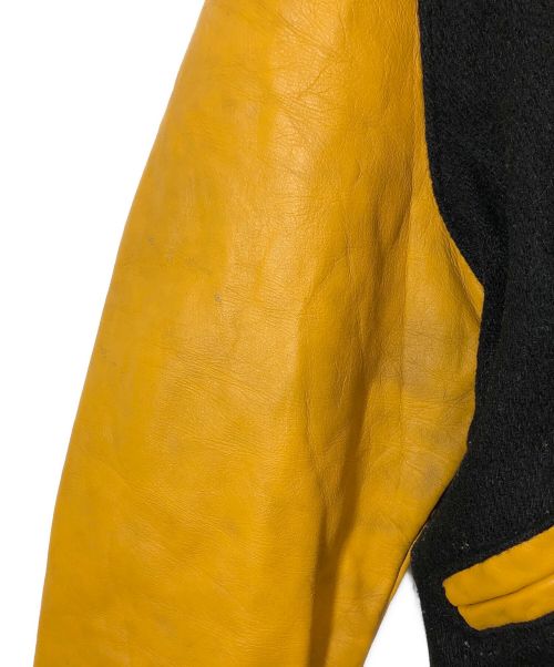 DeLong（デロング）DeLong (デロング) スタジャン ブラック×イエロー サイズ:SIZE40の古着・服飾アイテム