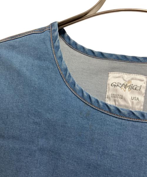 GRAMICCI（グラミチ）GRAMICCI (グラミチ) ポケットTシャツ ブルー サイズ:Ｍの古着・服飾アイテム