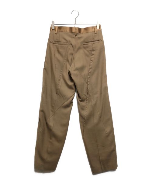UNDERCOVER（アンダーカバー）UNDERCOVER (アンダーカバー) ウールサテンダーツワイドスラックス ベージュ サイズ:SIZE 1の古着・服飾アイテム