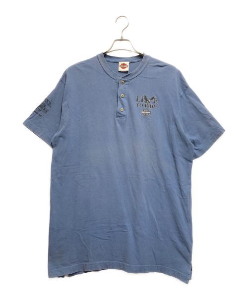 HARLEY-DAVIDSON（ハーレーダビッドソン）HARLEY-DAVIDSON (ハーレーダビッドソン) 半袖Tシャツ ブルー サイズ:不明の古着・服飾アイテム