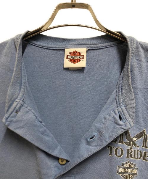 HARLEY-DAVIDSON（ハーレーダビッドソン）HARLEY-DAVIDSON (ハーレーダビッドソン) 半袖Tシャツ ブルー サイズ:不明の古着・服飾アイテム