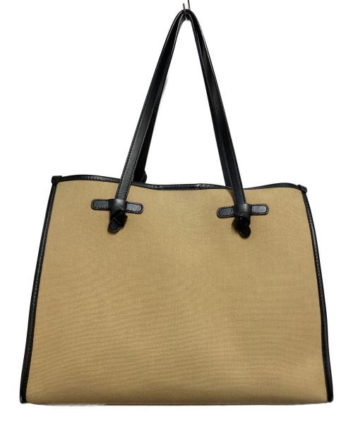 GIANNI CHIARINI（ジャンニ キアリーニ）GIANNI CHIARINI (ジャンニ キアリーニ) トートバッグ ブラック×ベージュの古着・服飾アイテム