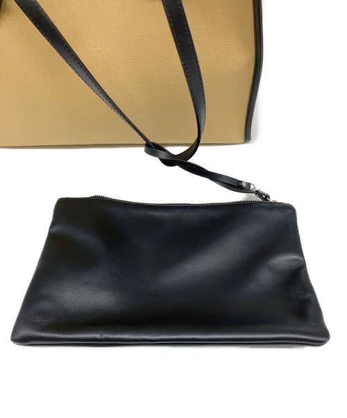 GIANNI CHIARINI（ジャンニ キアリーニ）GIANNI CHIARINI (ジャンニ キアリーニ) トートバッグ ブラック×ベージュの古着・服飾アイテム