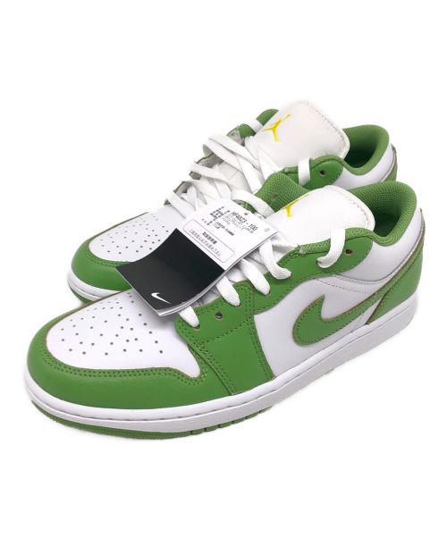 NIKE（ナイキ）NIKE (ナイキ) JORDAN BRAND AIR JORDAN 1 LOW SE ホワイト×黄緑 サイズ:SIZE 27cm(US9) 未使用品の古着・服飾アイテム