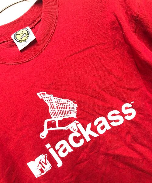 have a hardcore day（ハブアハードコアデイ）have a hardcore day (ハブアハードコアデイ) 半袖カットソー レッド サイズ:Ｍの古着・服飾アイテム