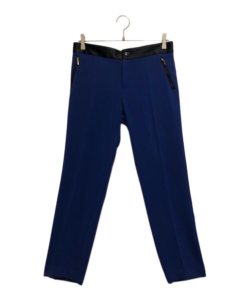 sakayori（サカヨリ）sakayori (サカヨリ) センタープレスパンツ ブルー×ブラック サイズ:40の古着・服飾アイテム