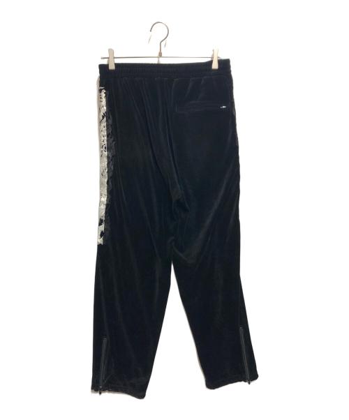 doublet（ダブレット）doublet (ダブレット) LINED CHAOS EMBROIDERY TRACK PANTS ブラック サイズ:Ｍの古着・服飾アイテム