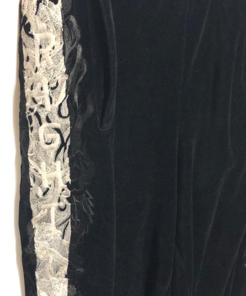 doublet（ダブレット）doublet (ダブレット) LINED CHAOS EMBROIDERY TRACK PANTS ブラック サイズ:Ｍの古着・服飾アイテム