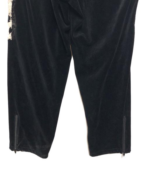 doublet（ダブレット）doublet (ダブレット) LINED CHAOS EMBROIDERY TRACK PANTS ブラック サイズ:Ｍの古着・服飾アイテム