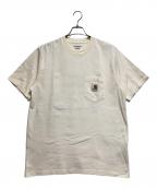 CarHartt×AWAKEカーハート×アウェイク）の古着「ポケットTシャツ」｜アイボリー